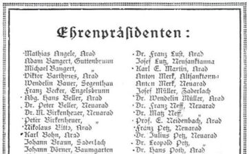 1928 - Die Ehrenpräsidenten